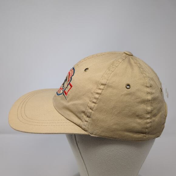 Strike Force Red Slideback Baseball Cap Beige One Size 6 Panel Dorfman Pacific - Picture 3 of 9